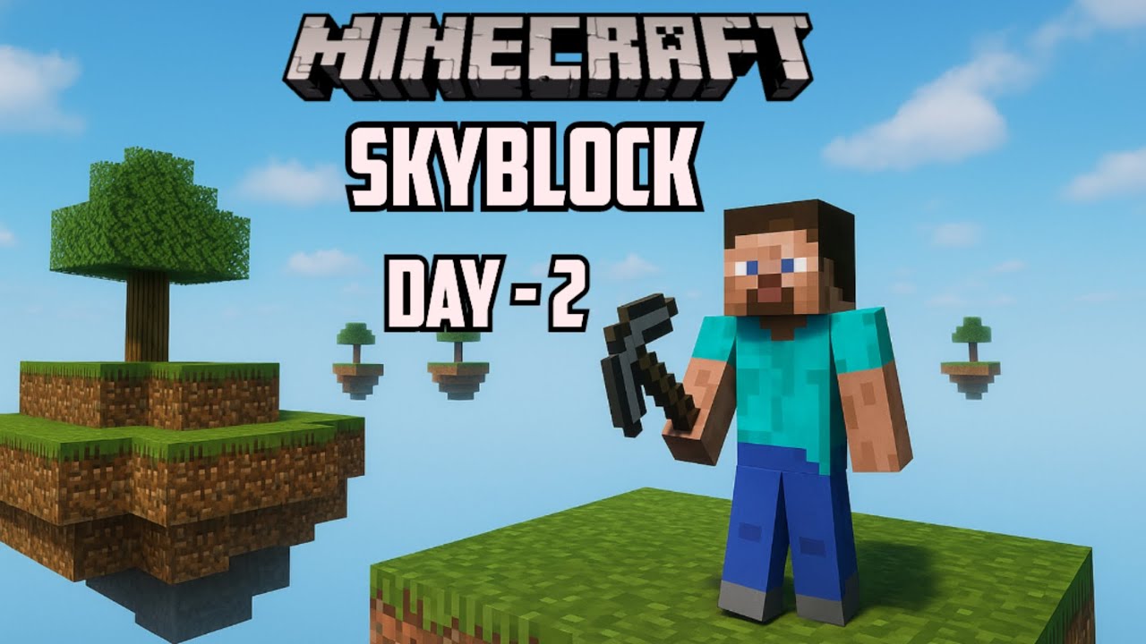 Minecraft Skyblock Survival Day 2 of Our Sky Adventure - The Adventure ...