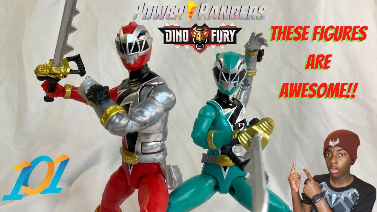Power Rangers Lightning Collection Dino Fury Red And Green Action Figure 