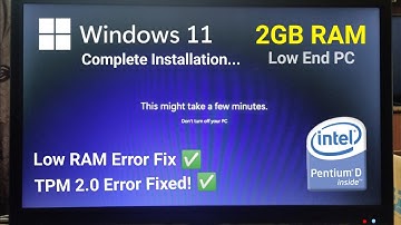 Install Windows 11 64bit On 2GB RAM - Pentium D - LowEnd PC [Full Video] 👍