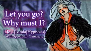 "Snow Lamia Saves You" Snowstorm Hypnosis Possessive Yandere Fluffy ASMR  Role Play Speed Paint Art screenshot 4