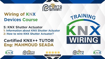 5-  KNX Actuator as Shutter "Wiring of KNX  Devices"