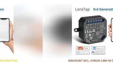 LoraTap Tuya Smart WiFi Curtain Switch Relay Module for Roller Shutter Window Blinds Google Home Ale