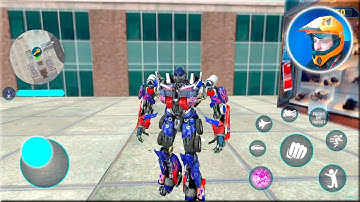 Optimus Prime Multiple Transformation Jet Robot Car Game 2020 Android Gameplay