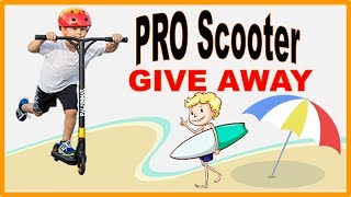FREE SCOOTER PRO GIVE AWAY AT THE BEACH THE SILVA FAMILY FAMILY VLOGGERS