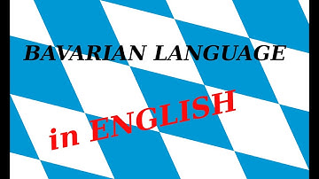 Bavarian Language in ENGLISH