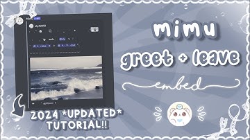 how to make a welcome message with mimu | MOBILE + PC | slash commands 、ely. °｡˚☁