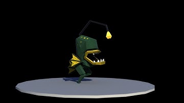 Low Poly Dan-Dan 3D Animated Run Cycle