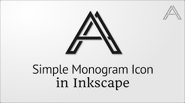 Simple Monogram Icon in Inkscape