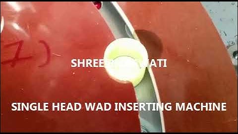 Single Head Wad Inserting Machine with Vibrator Bowl #wadding #cappingmachine #shreebhagwati