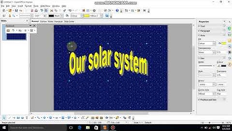 How to make Presentation on open office impress