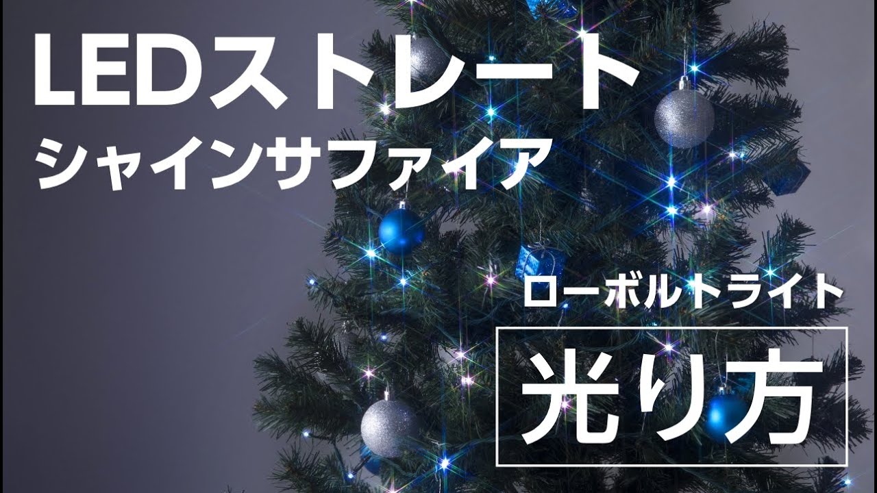 タカショー ローボルト LEDストレート100球シャインサファイア LGT-100SS（直送品） アスクル