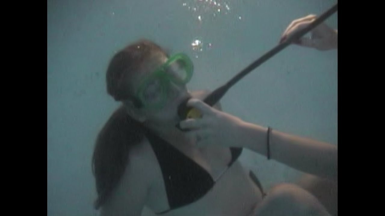 Scuba lesson and trapped