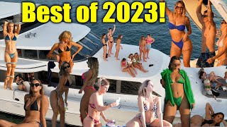 Best of DroneViewHD 2023! | Part 1 | Miami River | Sandbar Party | Party Boats