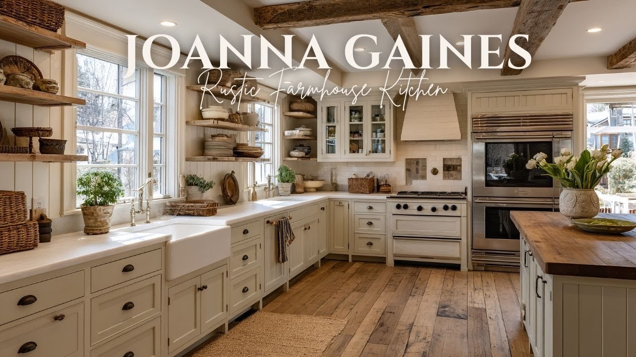 Rustic Farmhouse Kitchen Design by Joanna Gaines Timeless Charm & Warmth