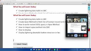 Row Action in LWC | Display List Of Contact in Lightning Datatable in LWC | Tech W3Web by Vijay