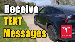 How to Connect Phone to Receive Text messages in Tesla Vehicle - Tutorial