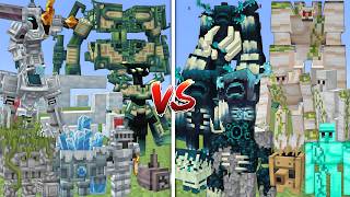 ALL LEGENDARY MONSTERS MOBS VS ALL MUTANT WARDENS & IRON GOLEMS MOBS BATTLE IN MINECRAFT screenshot 5