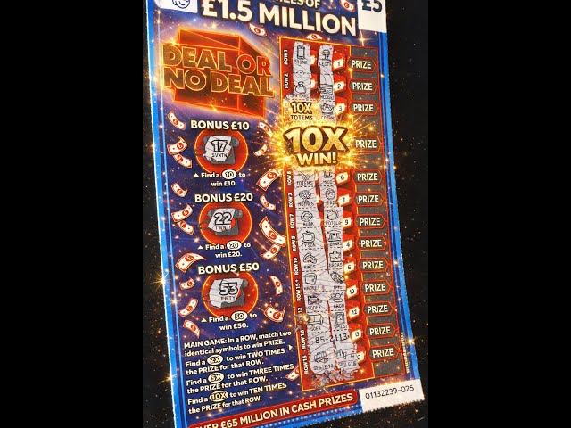 SCRILLA SCRATCH ✴︎Mega Rare✴︎極上 Promo Only FINALLY10x WIN! £1.5MILLION DEAL OR NO DEAL SCRATCHCARD