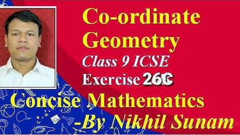 Class 9 ICSE Coordinate Geometry