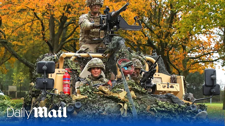 Princess of Wales wears military camouflage gear to drive an armoured vehicle