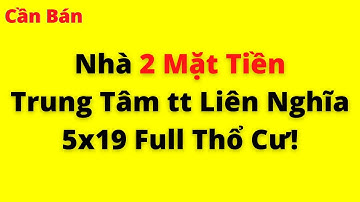Nhà 2 Mặt Tiền Đường Thống Nhất Ngay Trung Tâm Thị Trấn Liên Nghĩa Đức Trọng Lâm Đồng 5x19