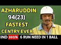 Azharuddin massive batting 94 runs vs aus  india vs aus titan cup 1996 most shocking batting