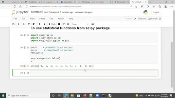 Binomial distribution- python-Jupyter notebook