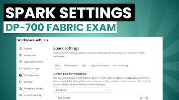 DP-700 Configure Spark Workspace Settings in Fabric