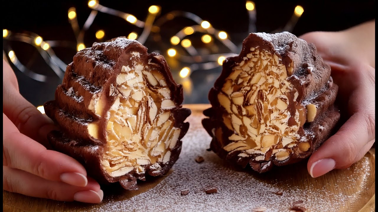 БЕЗ ДУХОВКИ! Рождественские шоколадные «Шишки» 🎄 Знаменитый рецепт за 10 минут.