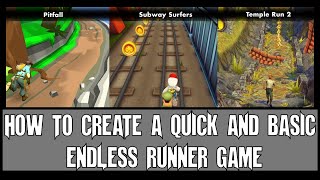 UNREAL ENGINE (QUICK GUIDE) - HOW TO CREATE A VERY QUAICK AND BASIC ENDLESS RUNNER