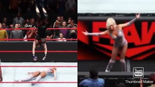 WWE 2k20 Raw Io shirai vs Lana mitb qualifying match