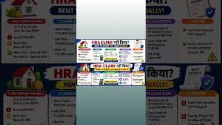 HRA Claim करके Tax बचाओ 💰🏠 | Salary वालों के लिए जरूरी जानकारी 🔥 #Shorts#HRAClaimSalary