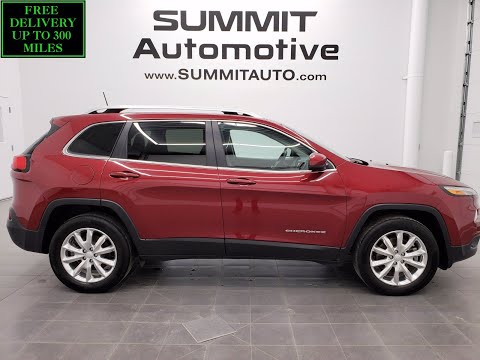 2017 JEEP CHEROKEE LIMITED 4X4 V6 TOW DEEP CHERRY RED WALK AROUND REVIEW 21T75A SOLD! SUMMITAUTO.com