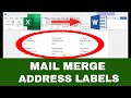 Create Address Labels with Mail Merge π§