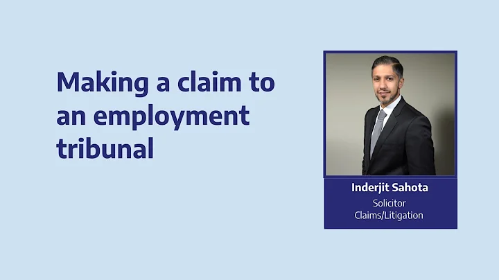 Making a claim to an employment tribunal I Inderji...