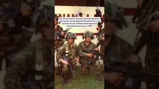 US troops pose in Panama during Operation Just Cause, which liberated Panama
