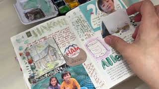 Catching Up In my Journal: Real Time Journal with me Hobonichi Techo Avec