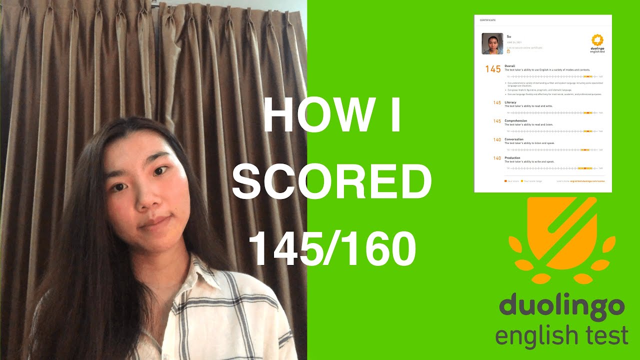 HOW I SCORED 145160 ON DUOLINGO ENGLISH TEST  tips and tricks