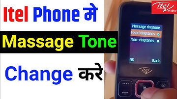 itel keypad phone me message tone change kaise kare | how to set massage tone in itel keypad phone