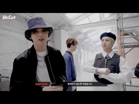 Haechan cut in Reload jacket behind the scenes