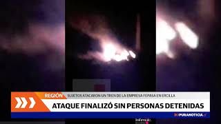 Araucanía: Desconocidos quemaron camioneta y dispararon contra un tren en sector Pidima de Ercilla