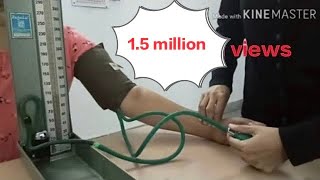 Blood Pressure measurement I BP measurement using sphygmomanometer #bp