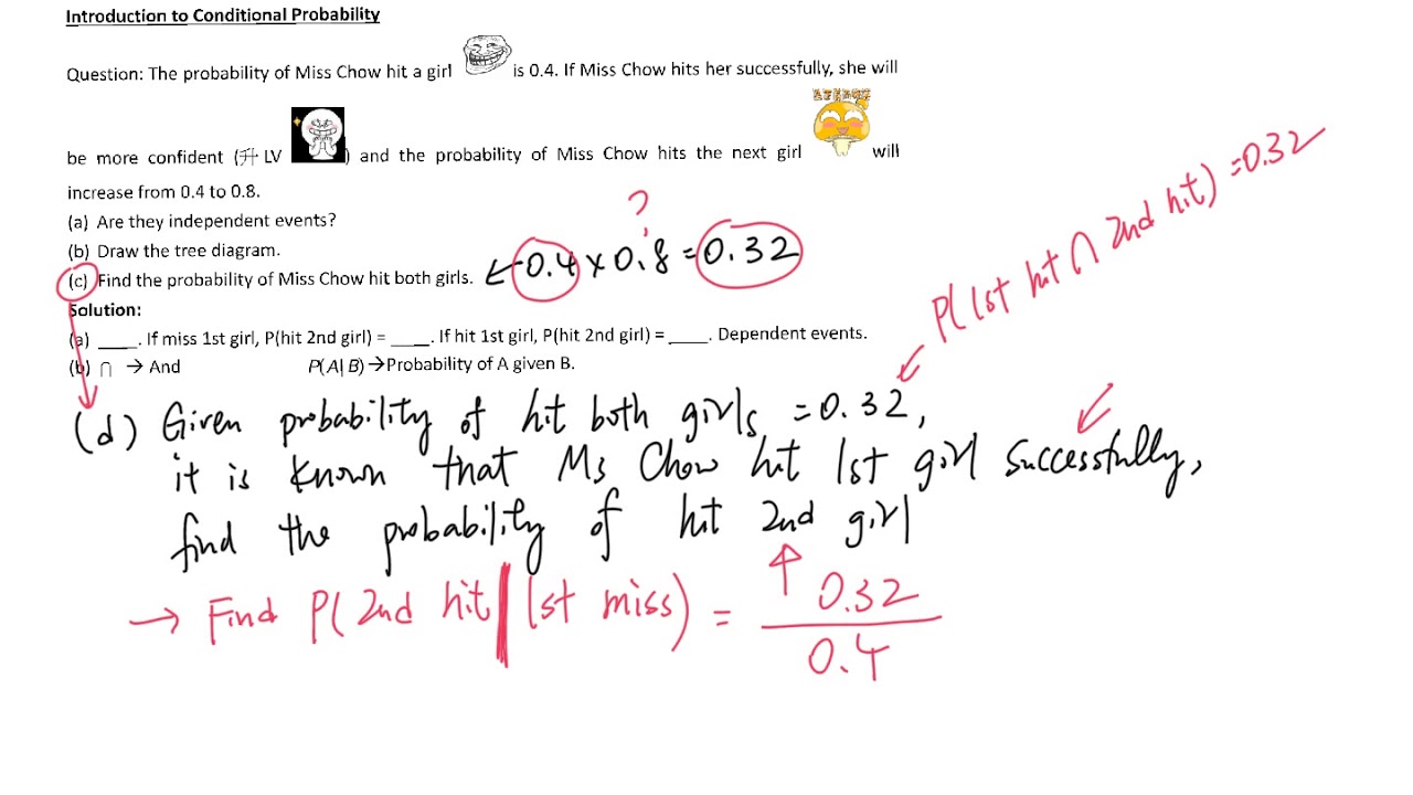 11 Probability Conditional Probability Note Page 17~19 - YouTube