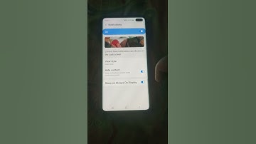 How to hide notifications from lock screen on Galaxy S10 Plus