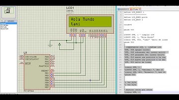 Hola mundo en LCD, 16F84A