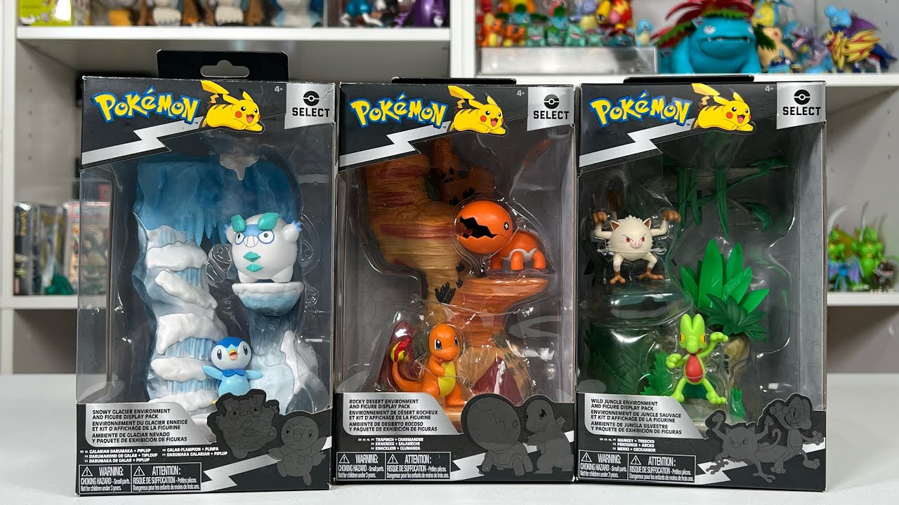 Pokémon Enviromental sets series 2 Unboxing and Review from Jazwares ...