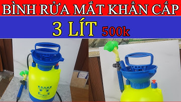 Mẫu Đẹp Nhất 2023 - Bình rửa mắt khẩn cấp di động 3 lít bằng nhựa ABS có đế bình và dây đeo