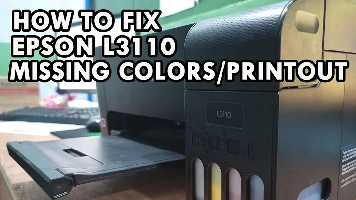 HOW TO FIX EPSON L3110 MISSING COLOR/BLACK PRINTOUT | Dopix Tv