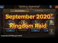 King of Avalon - September 2020 Kingdom Raid