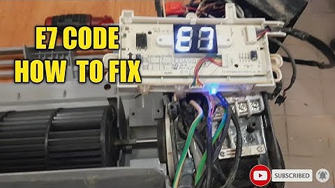 E7 error code split type